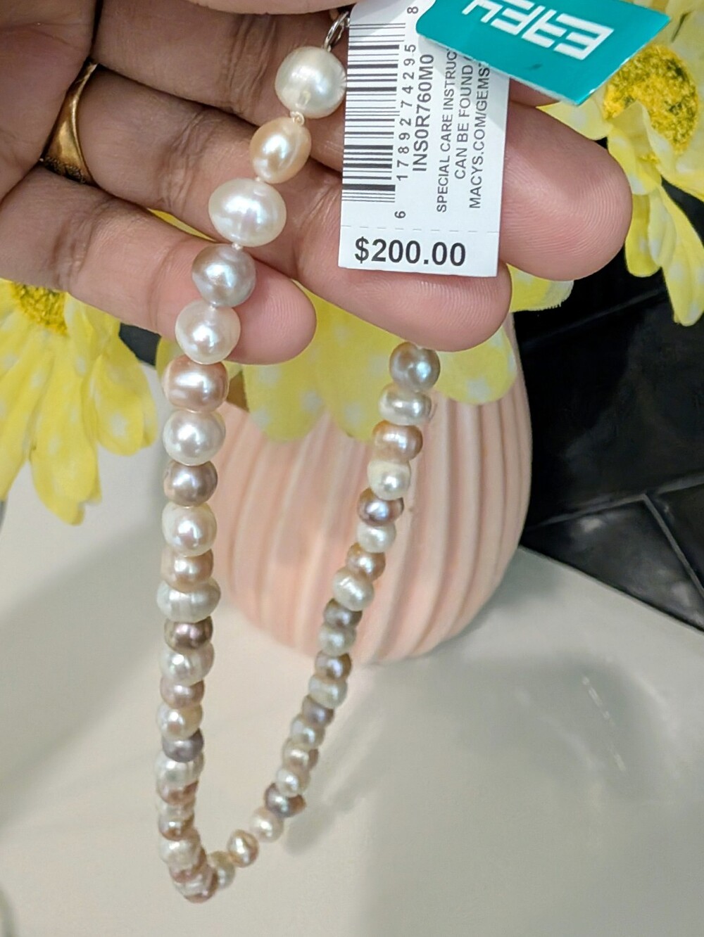 Effy White Cultured Fresh water pearl Necklace - Picture 6 of 6